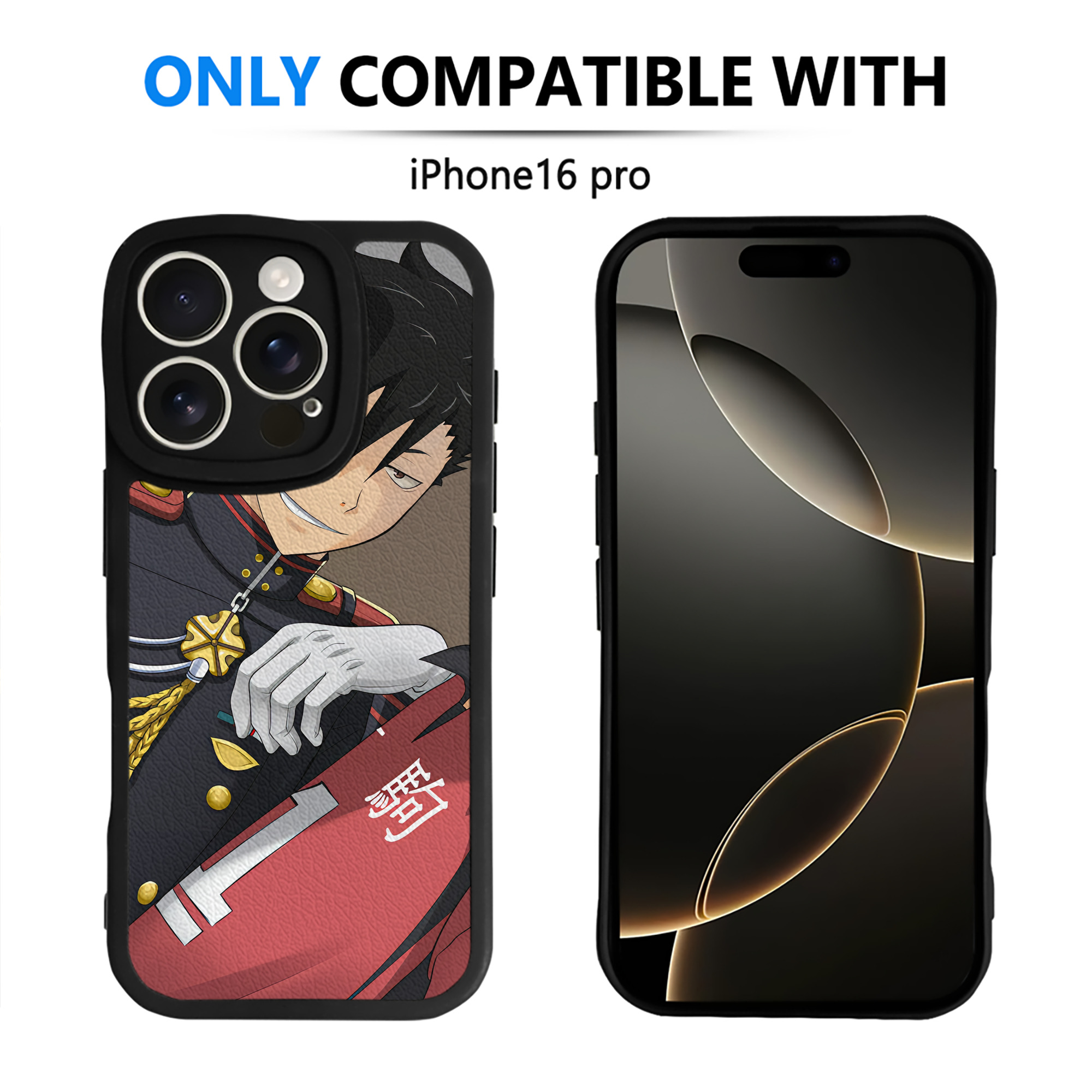 （画像用） ハイキュー!! Haikyu!! 【iPhone 16シリーズ対応】シリコンスマホケース（レザー調） 材質：シリコン